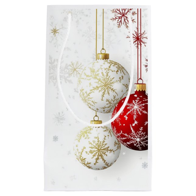 HELGDAG RED OCH GULD ORNATIONS #1 Gift Bag (Framsidan)