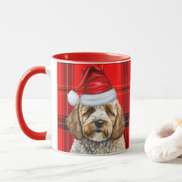 Helgdag Red Play Cockapoo jultomten, Hund Mugg