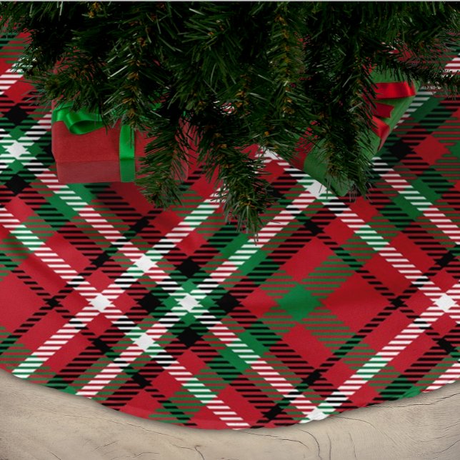 Helgdag Red Play Mönster Julgransmatta Borstad Polyester (Skapare uppladdad)