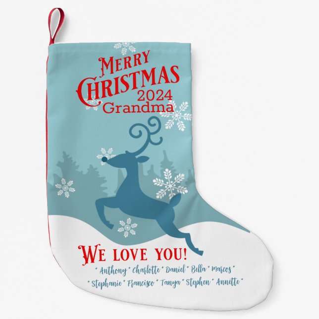 Helgdag Reindeer Personlig - julklapp Liten Julstrumpa (Framsidan)