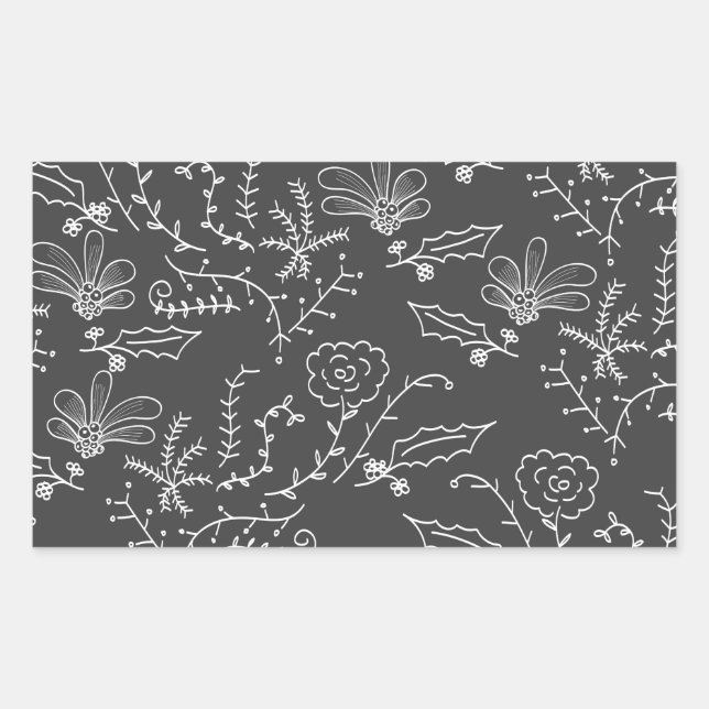 helgdag rektangulärt klistermärke (Framsida)