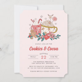 Helgdag Retro-julinbjudan Inbjudningar