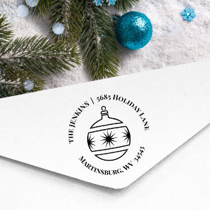 Helgdag Returadress för prydnadsjul Stämpel