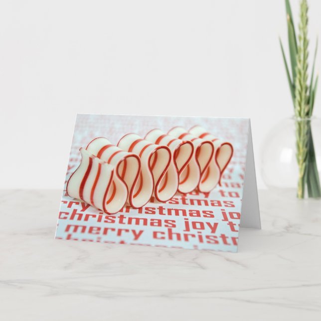 Helgdag Ribbon Candy Helgkort (Framsida)