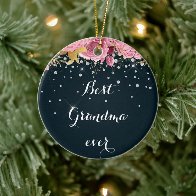 helgdag ro diamant, foto best morma julgransprydnad keramik (Träd)