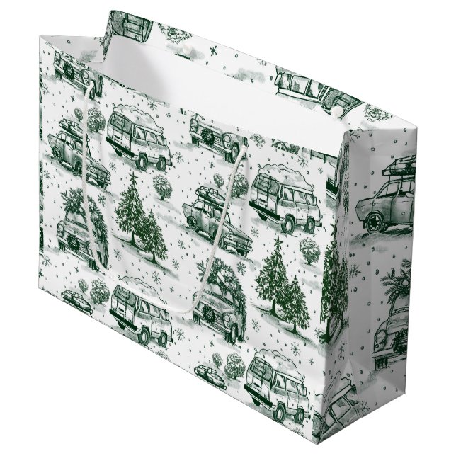 Helgdag Road Resa julklapp Bag | GRÖNT (Framsidan Vinklad)