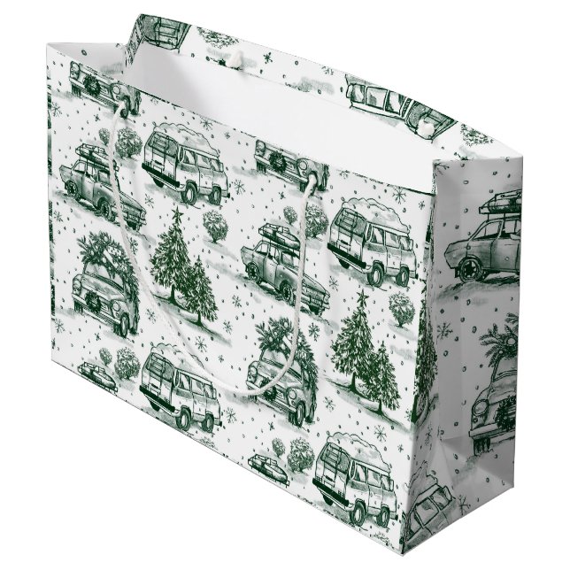 Helgdag Road Resa julklapp Bag | GRÖNT (Baksidan Vinklad)