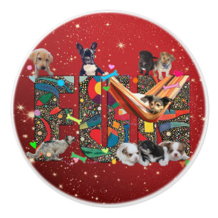 Helgdag Roligt (söt hundar) Knopp