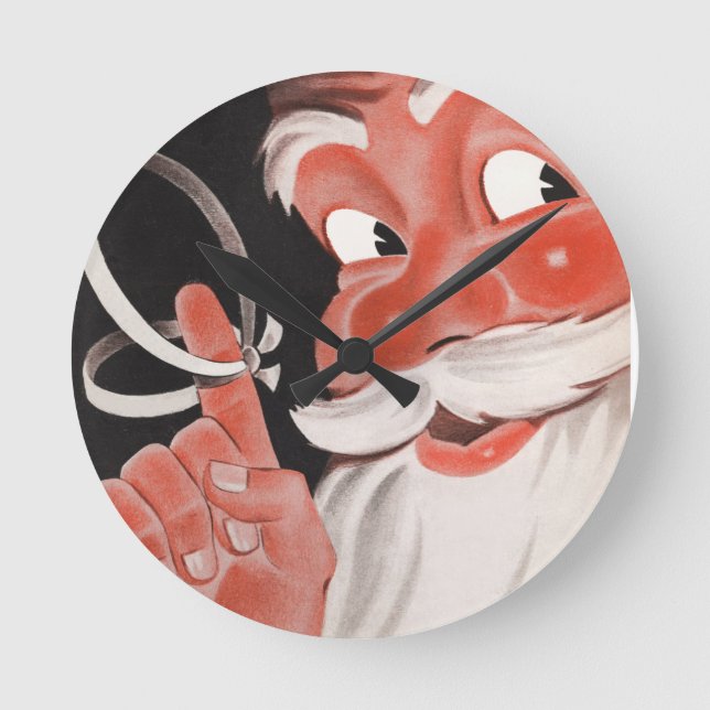 Helgdag Roligt Watch Rund Klocka (Framsida)