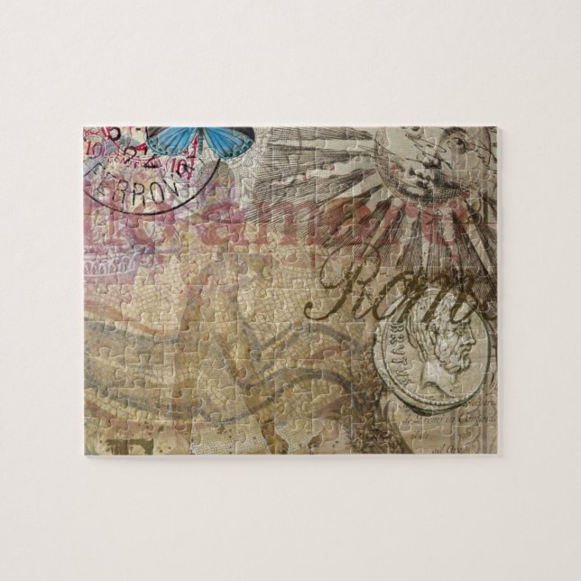 Helgdag Rom Italien Travel Vacation City Pussel (Horisontell)