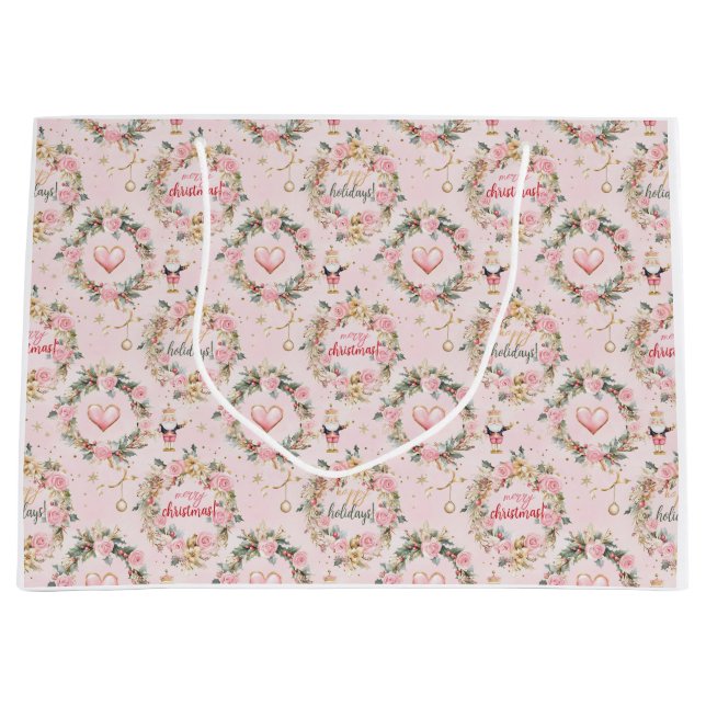 Helgdag Rosa Merry Nutcracker Beaux Anpassningsbar (Framsidan)