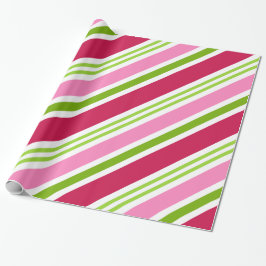Helgdag Rosa Retro Candy Jul Wrapping Papper Presentpapper