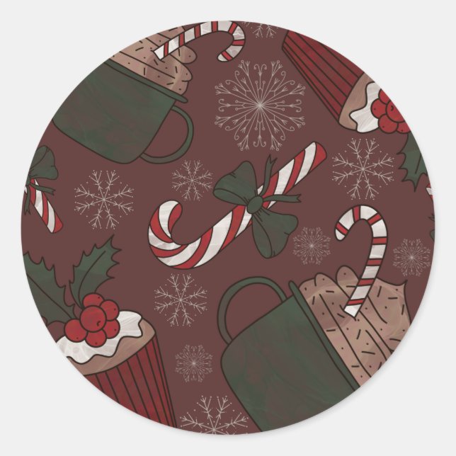 Helgdag Runt Klistermärke (Framsida)