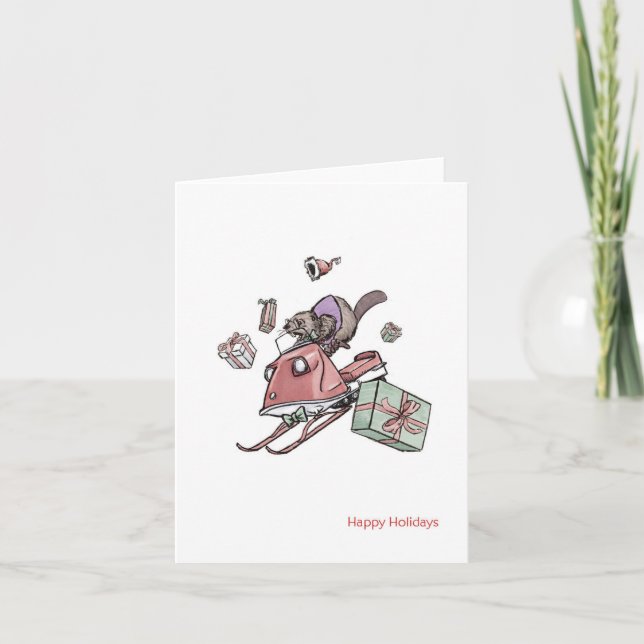 Helgdag Rush-julkort Tack Kort (Framsida)