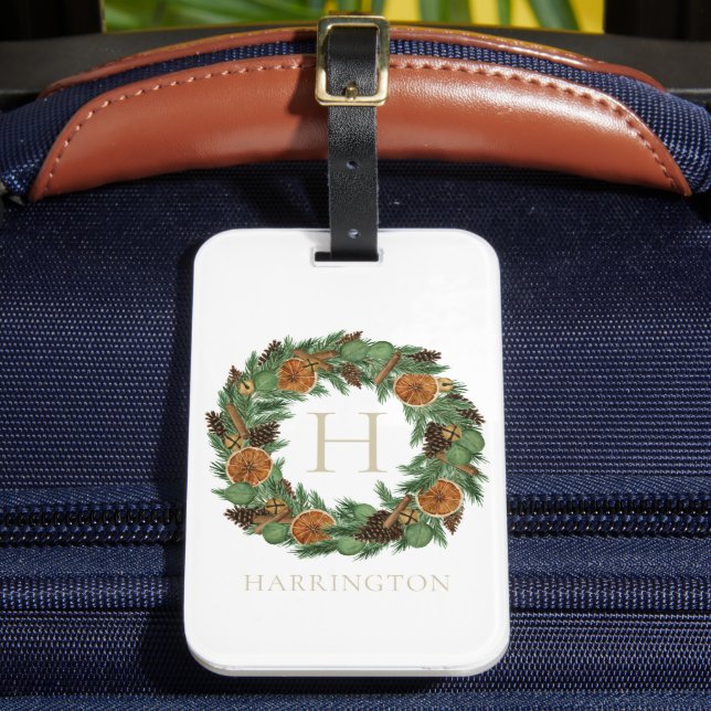 Helgdag Rustig torkad Orange Gräs Vattenfärgsutand Bagagebricka (Framsida Insitu 2)