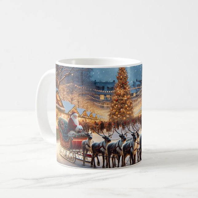 Helgdag Santa Coffee Mugg (Framsida vänster)
