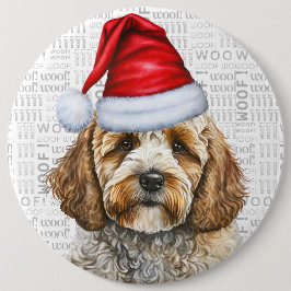 Helgdag Santa Hund jul Cockapoo Knapp