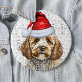 Helgdag Santa Hund jul Cockapoo Knapp