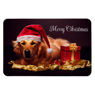 Helgdag Santa Hund Magnet