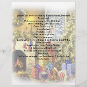 Helgdag Santa Letterhead Brev julaffärsverksamhet