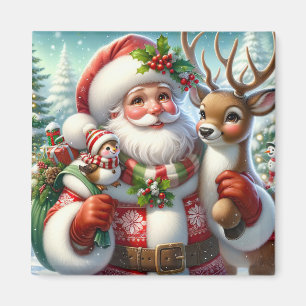 Helgdag Santa Magnet