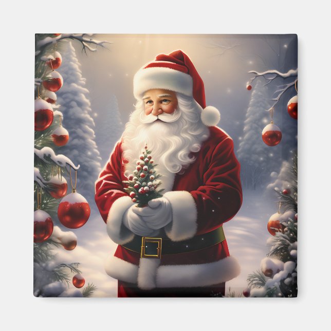 Helgdag Santa Magnet (Framsidan)