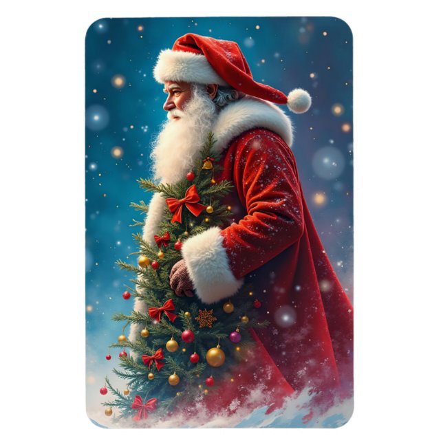 Helgdag Santa Magnet (Vertikal)