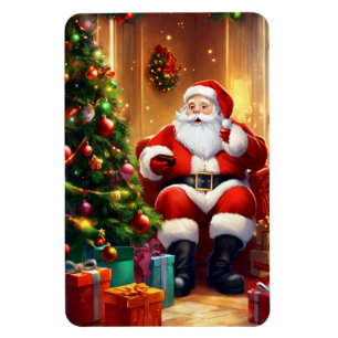 Helgdag Santa Magnet