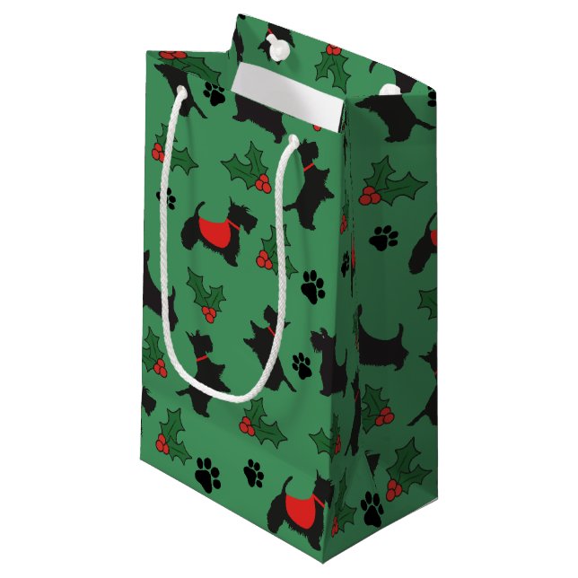 Helgdag Scottie Gift Bag Hund (Framsidan Vinklad)