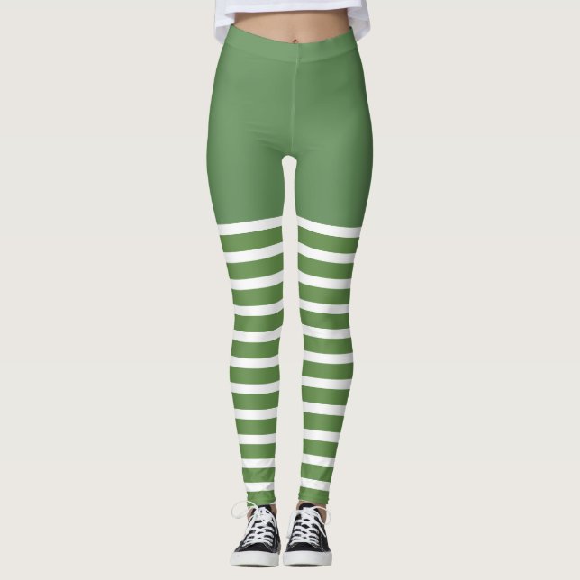 Helgdag Sexy Elf Leggings Candy cane jul (Framsida)