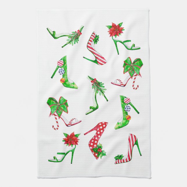 Helgdag Shoe Kitchen Towel Kökshandduk (Vertikal)