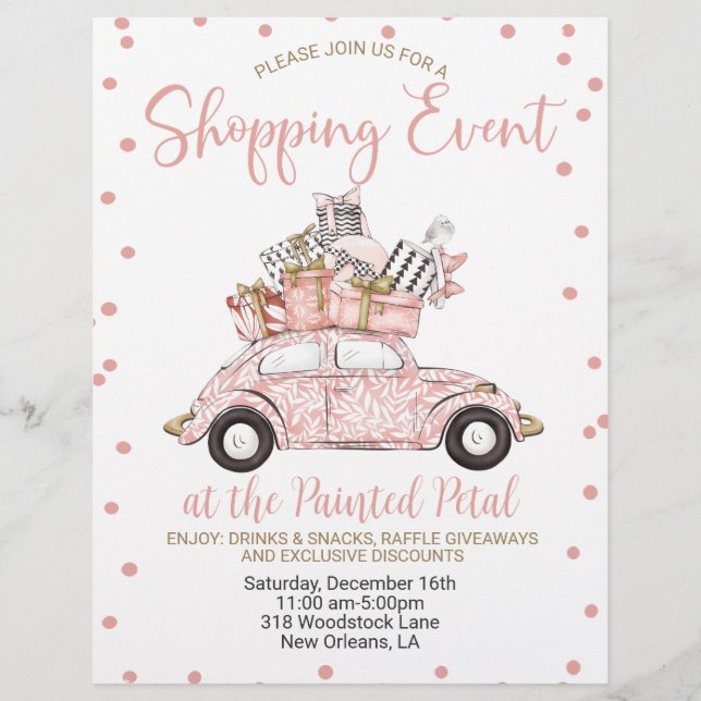 Helgdag Shopping Event Flyer (Framsidan)