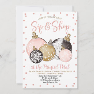 Helgdag Sip and Shop Inbjudningar