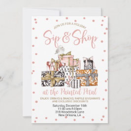 Helgdag Sip and Shop Inbjudningar