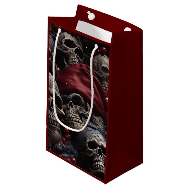 Helgdag Skull Gift Bag (Framsidan Vinklad)