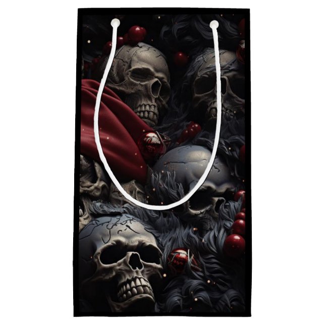 Helgdag Skull Gift Bag (svart) (Framsidan)