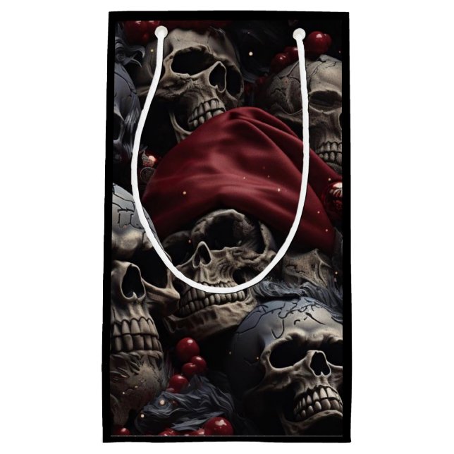 Helgdag Skull Gift Bag (svart) (Framsidan)