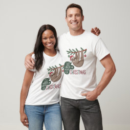 Helgdag Sloth - Just Hangin' Around for jul T Shirt