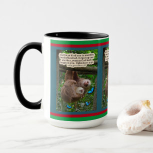 Helgdag Sloth Scripture: Ephesian 4:32 Mugg