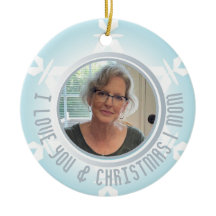 Helgdag snöflake jul Ansikte Ornament