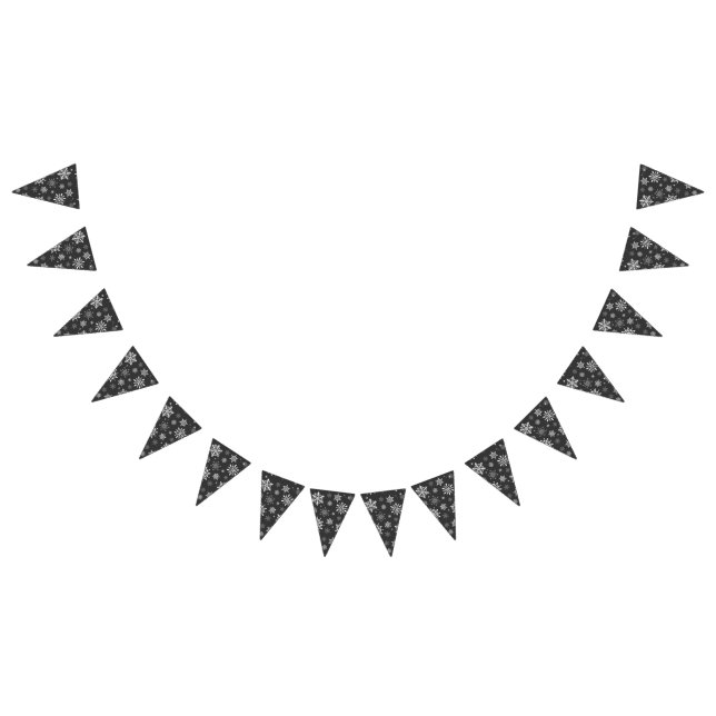 Helgdag Snöflingor Banner Flaggor (Alla)