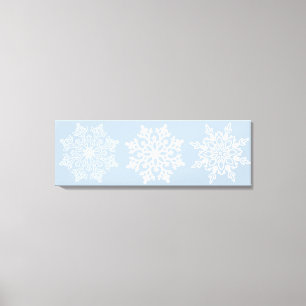 Helgdag Snöflingor Canvas Art