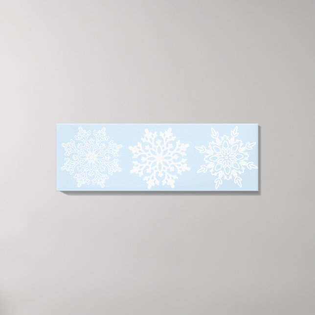 Helgdag Snöflingor Canvas Art (Framsida)