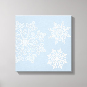 Helgdag Snöflingor Canvas Art