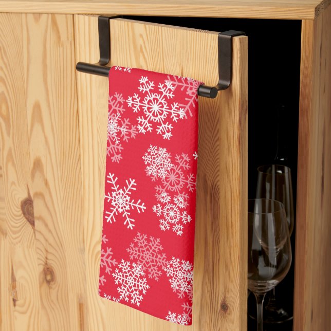 Helgdag Snöflingor Kitchen Towel Kökshandduk (Thirds Fold)