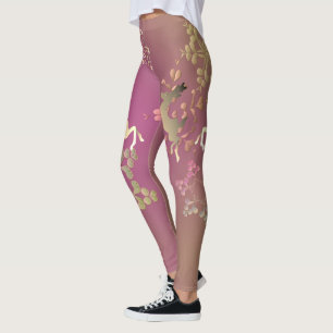 Helgdag Snöflingor och renar Leggings