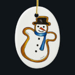 Helgdag Snögubbe Sugar Cookie Julgransprydnad Keramik<br><div class="desc">Ornament är en originalmarkör som illustrerar en utsökt julsockerkaka som är formad i snögubbe. Den här helgdag är också tillgänglig för andra produkter. Det finns också många andra smaker! Ser du inte vad du är tittar för? Behöver du hjälp med anpassning? Kontakta Rebecca för att få något designat bara för...</div>
