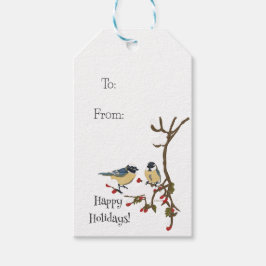 Helgdag Snowbird Gift Märkre Presentetikett