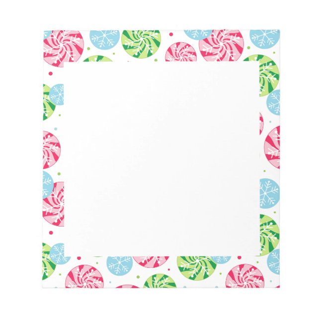 Helgdag Snowflake Anteckningsblock (Framsida)