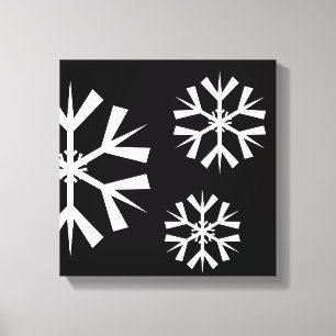Helgdag Snowflake Canvas Art